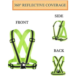 2-Pack Of Visibility Safety Reflective Vest Belt Jacket Nd-10 Orange