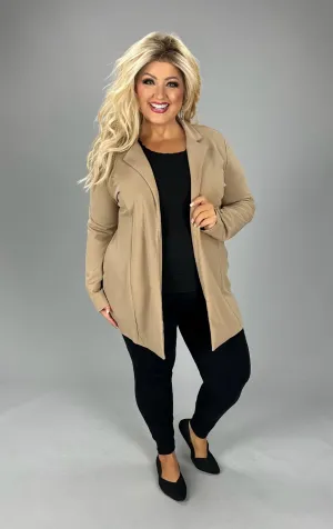 51 OT {Stylish Collab} Taupe Cardigan PLUS SIZE 1X 2X 3X