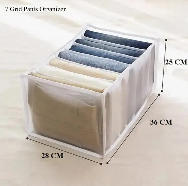 7 Grids Washable Wardrobe Clothes Organizer