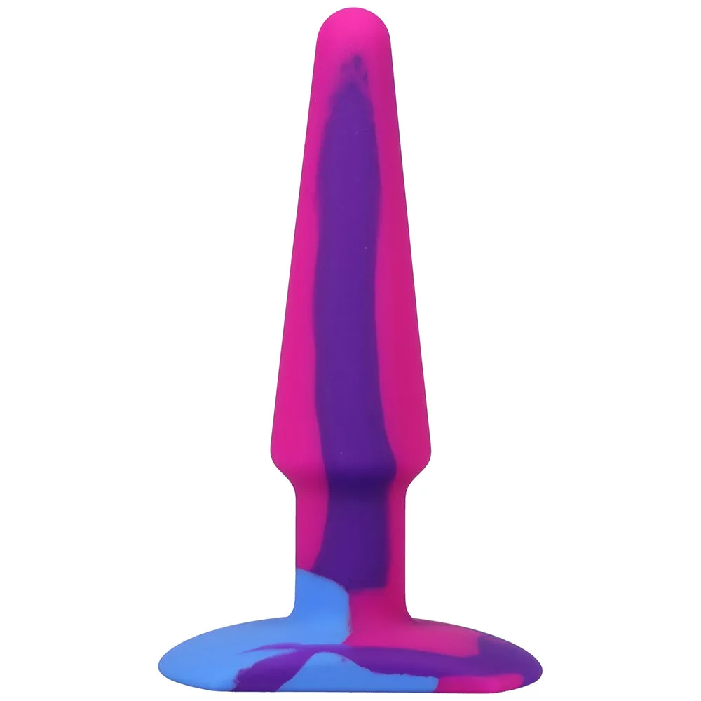 A-Play Groovy 5 in. Silicone Anal Plug Berry