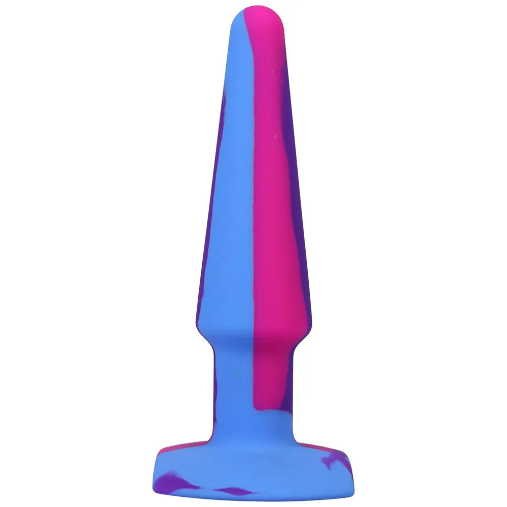 A-Play Groovy 5 in. Silicone Anal Plug Berry