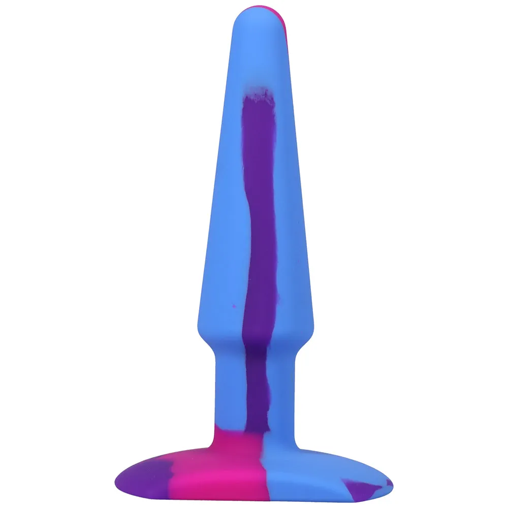 A-Play Groovy 5 in. Silicone Anal Plug Berry