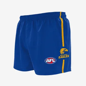 AFL Home Baggy Shorts - West Coast Eagles - Adult - Supporter - Burley Sekem