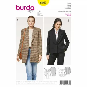 BURDA - 6463 Ladies Coat