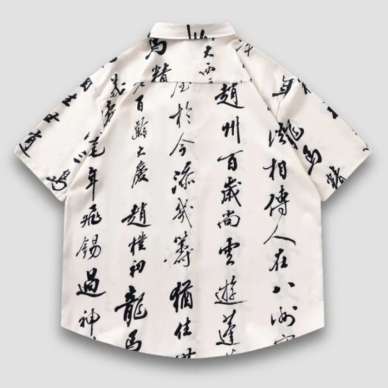 Calligraphy Print Shirts