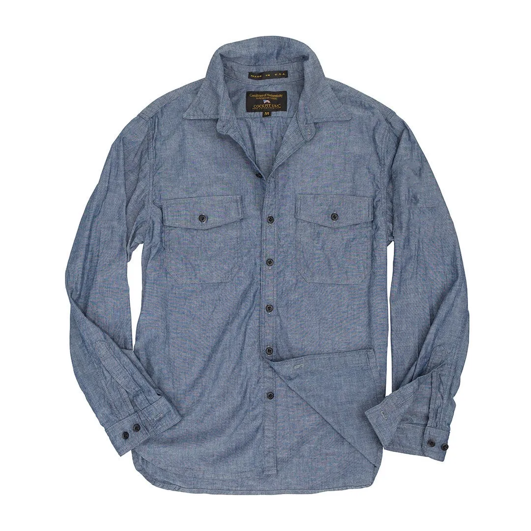 CHAMBRAY OFFICERS SHRT Z42X008