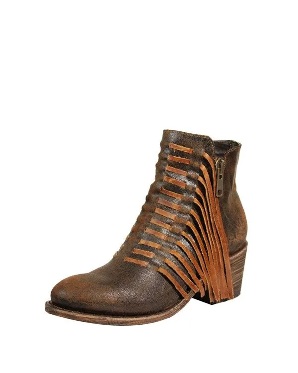 Corral Western Women's Fringe Ankle Boots