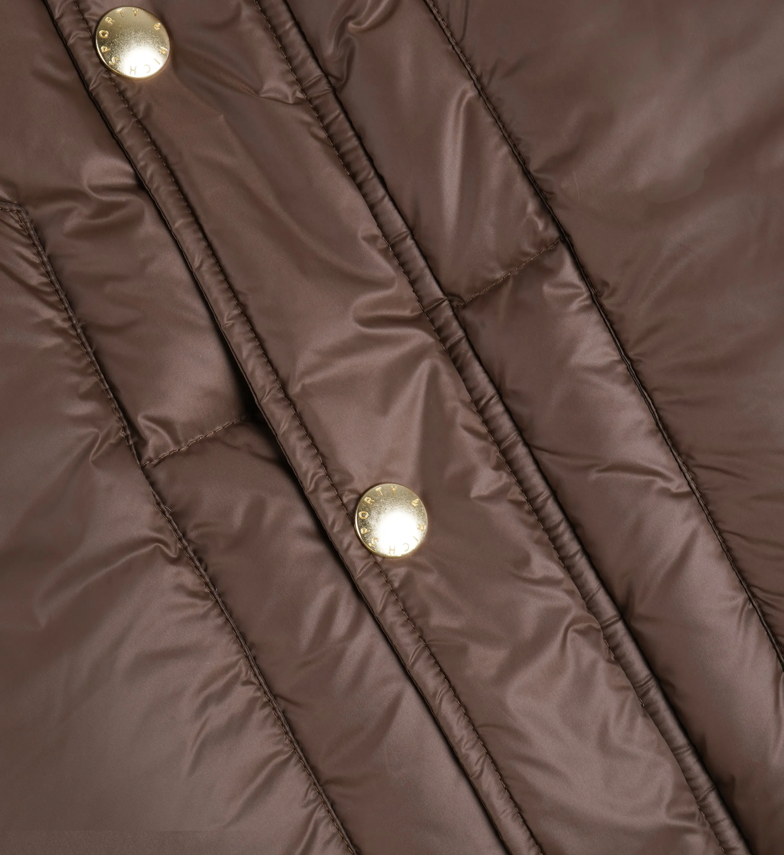 Crown Puffer Jacket - Chocolate