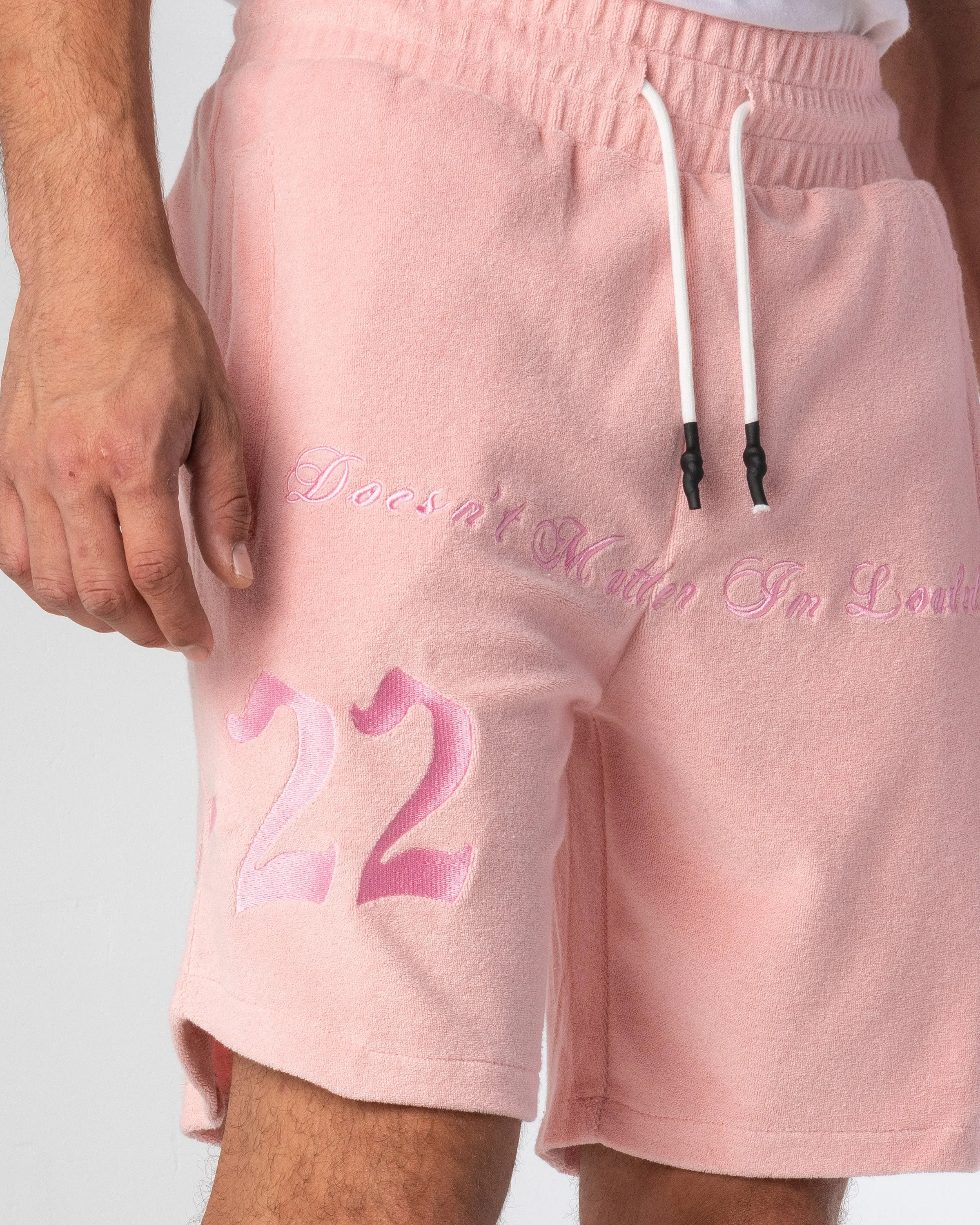 DOESN'T MATTER I'M LOADED SHORTS (PINK BLUSH)