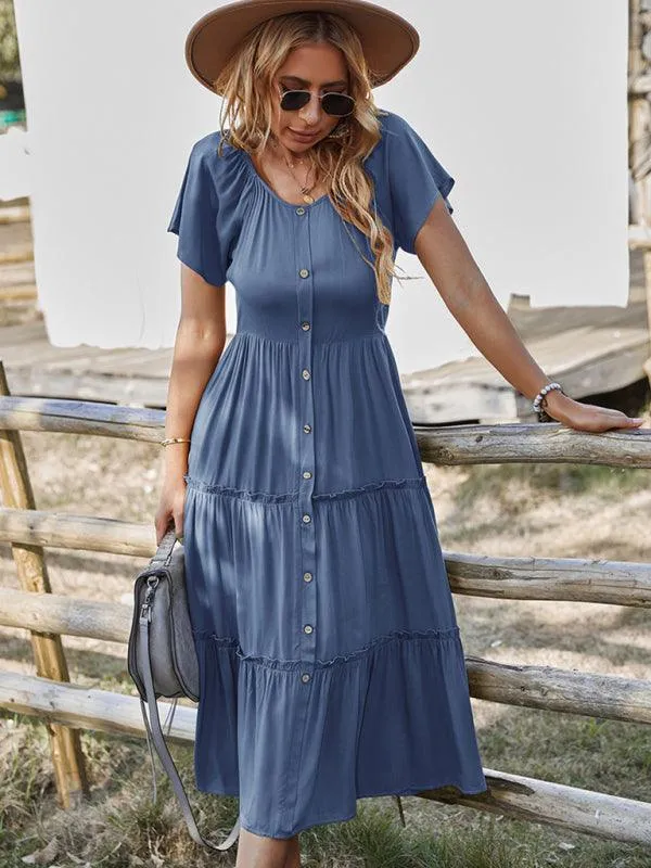 Effortless Elegance: The Essential Rayon Button-Up Dress for Summer