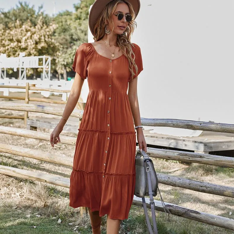 Effortless Elegance: The Essential Rayon Button-Up Dress for Summer