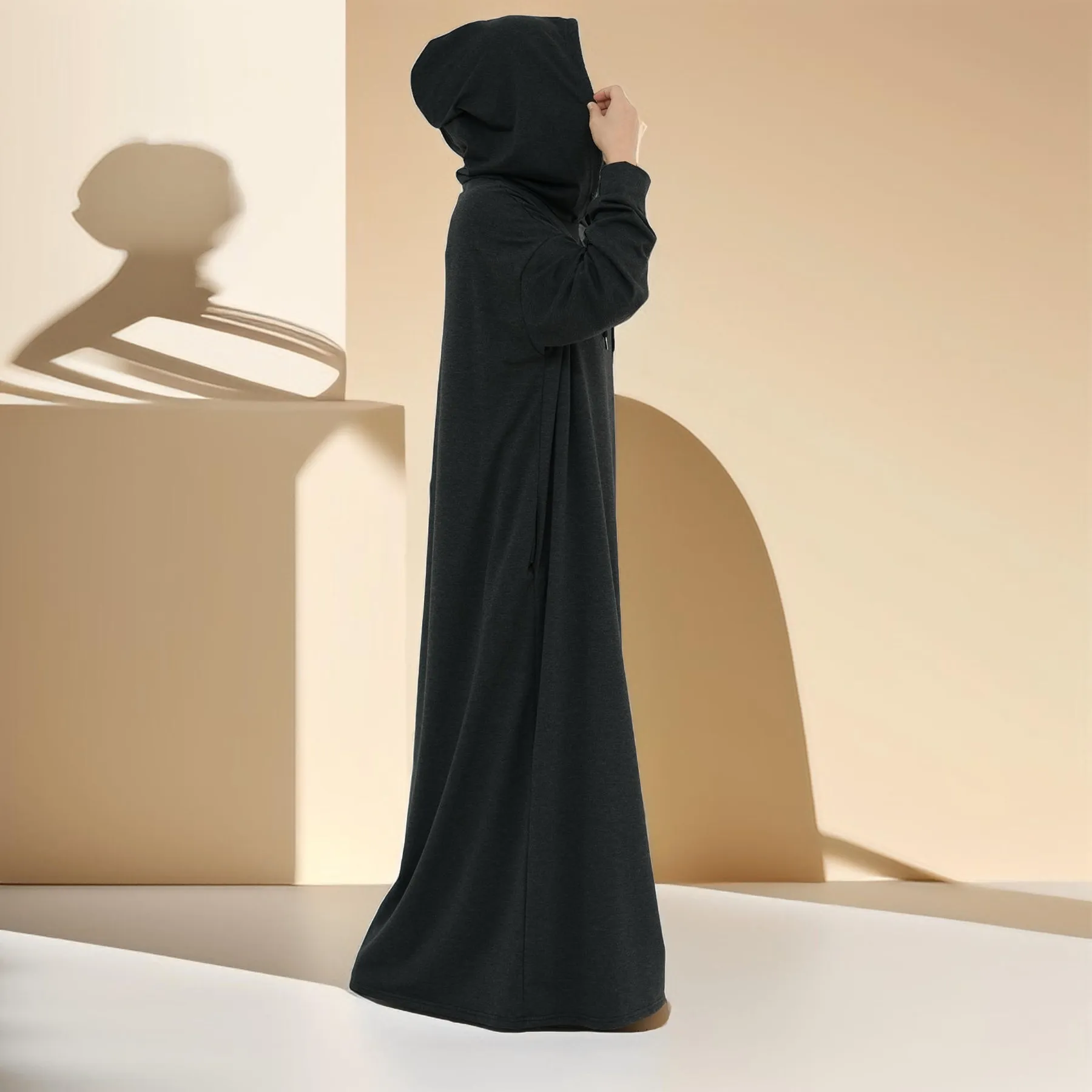 Effortless Everyday Sweatshirt Abaya Dress