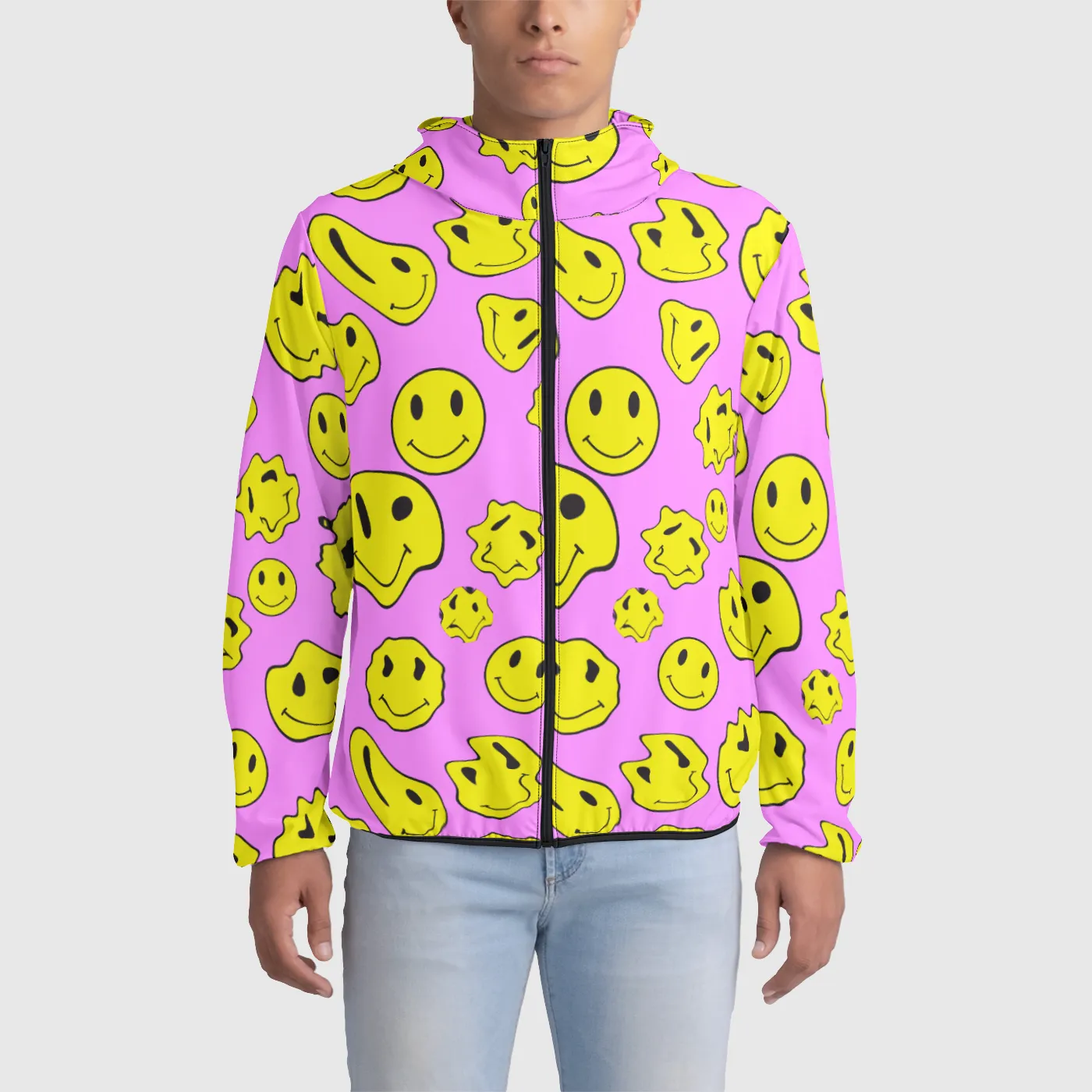 Faced Pink Windbreaker