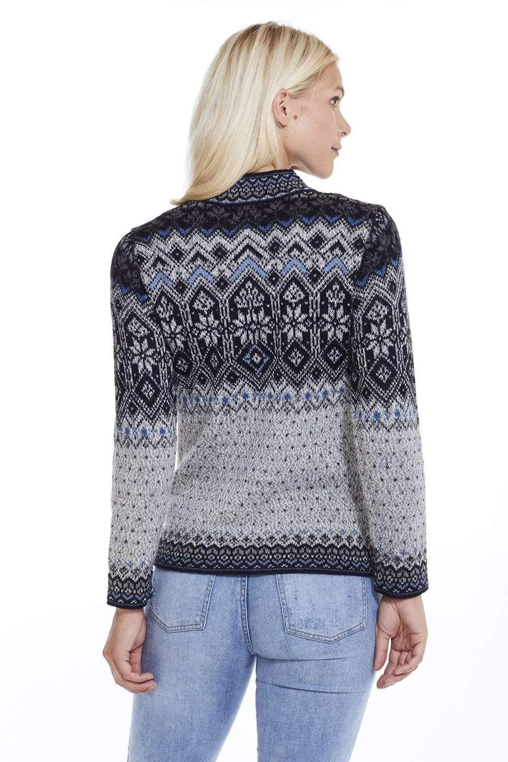 Freya Quarter Zip Alpaca Norwegian Sweater