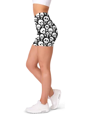 Ghost Face Yoga Shorts