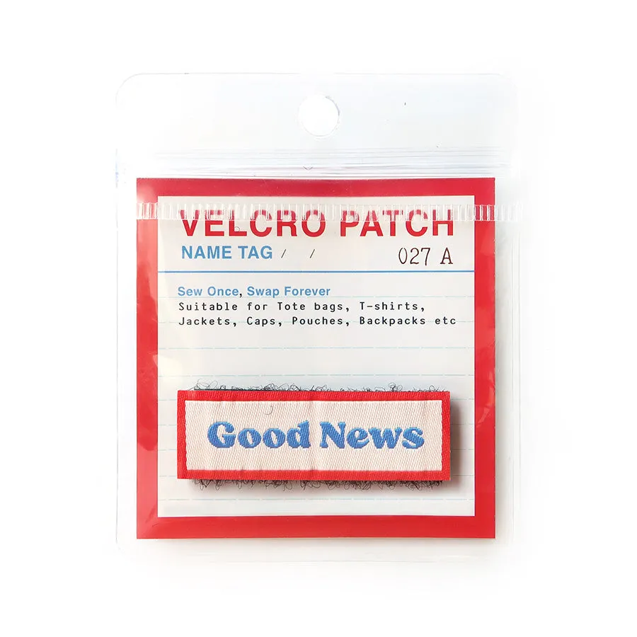 Good News (Blue Word) {Velcro Tag}