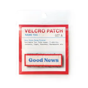 Good News (Blue Word) {Velcro Tag}