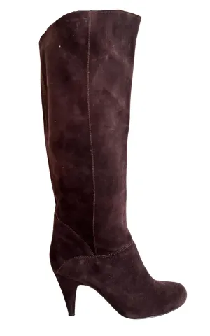 Knee High Brown Suede Boots