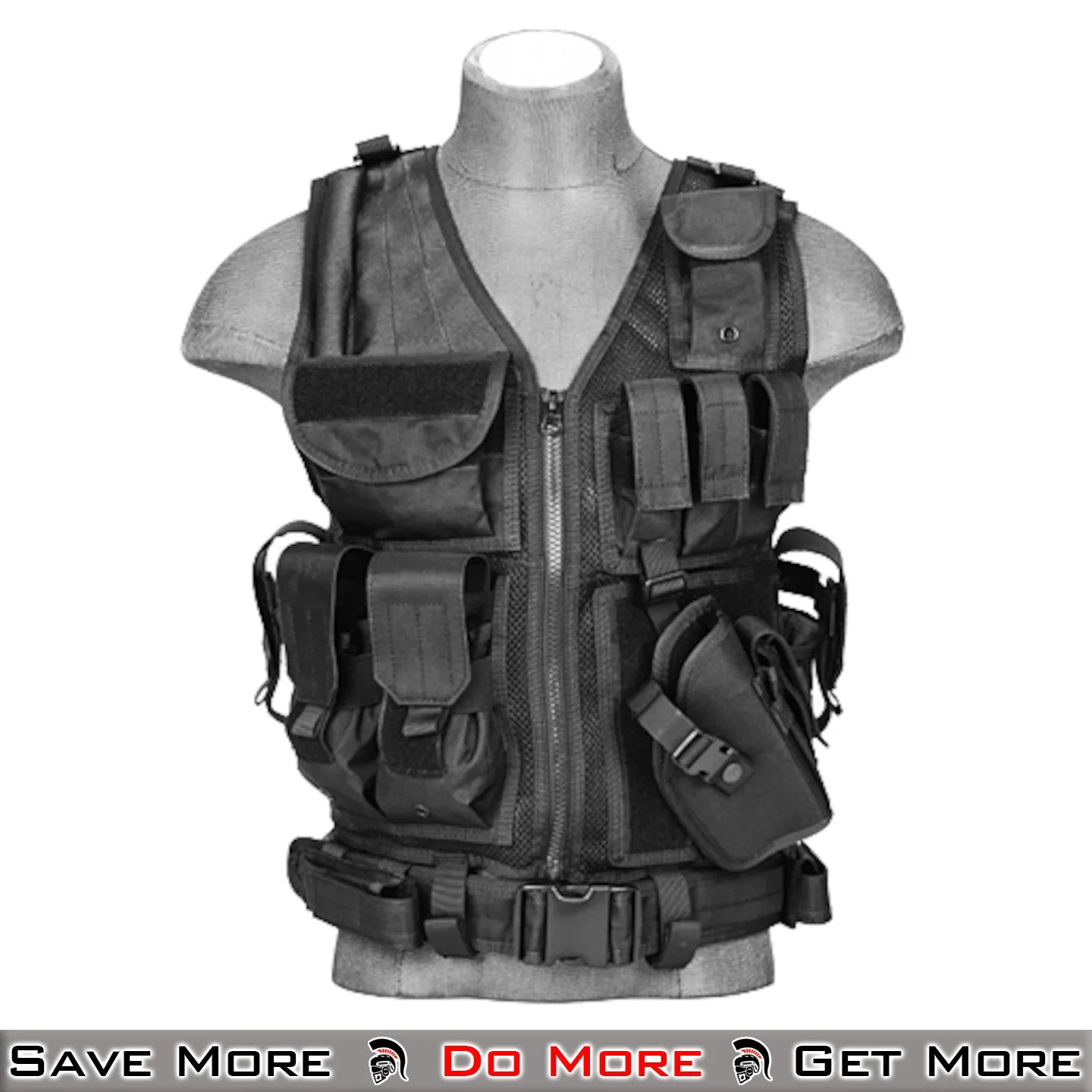 Lancer Tactical Cross Draw Airsoft Vest Tactical Plate Carrier