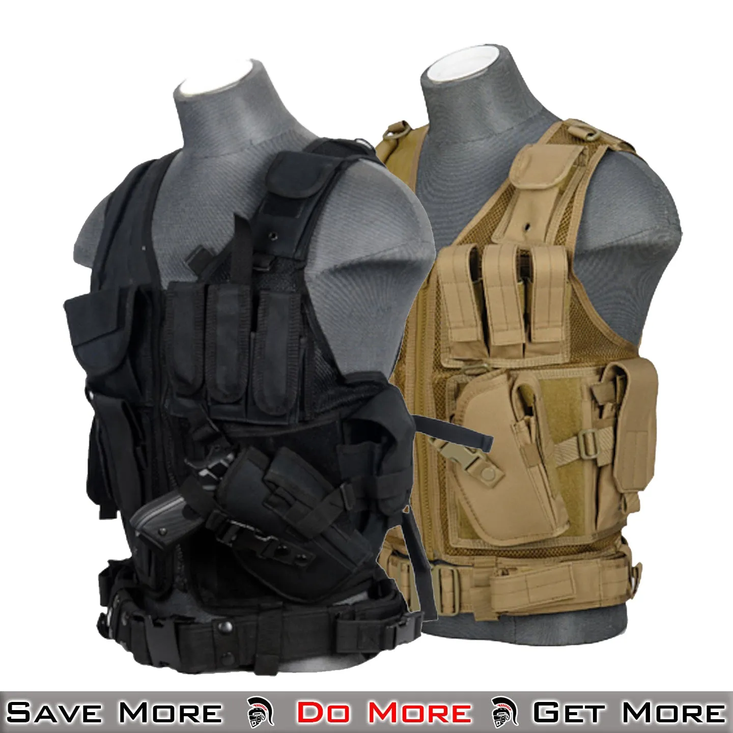 Lancer Tactical Cross Draw Airsoft Vest Tactical Plate Carrier