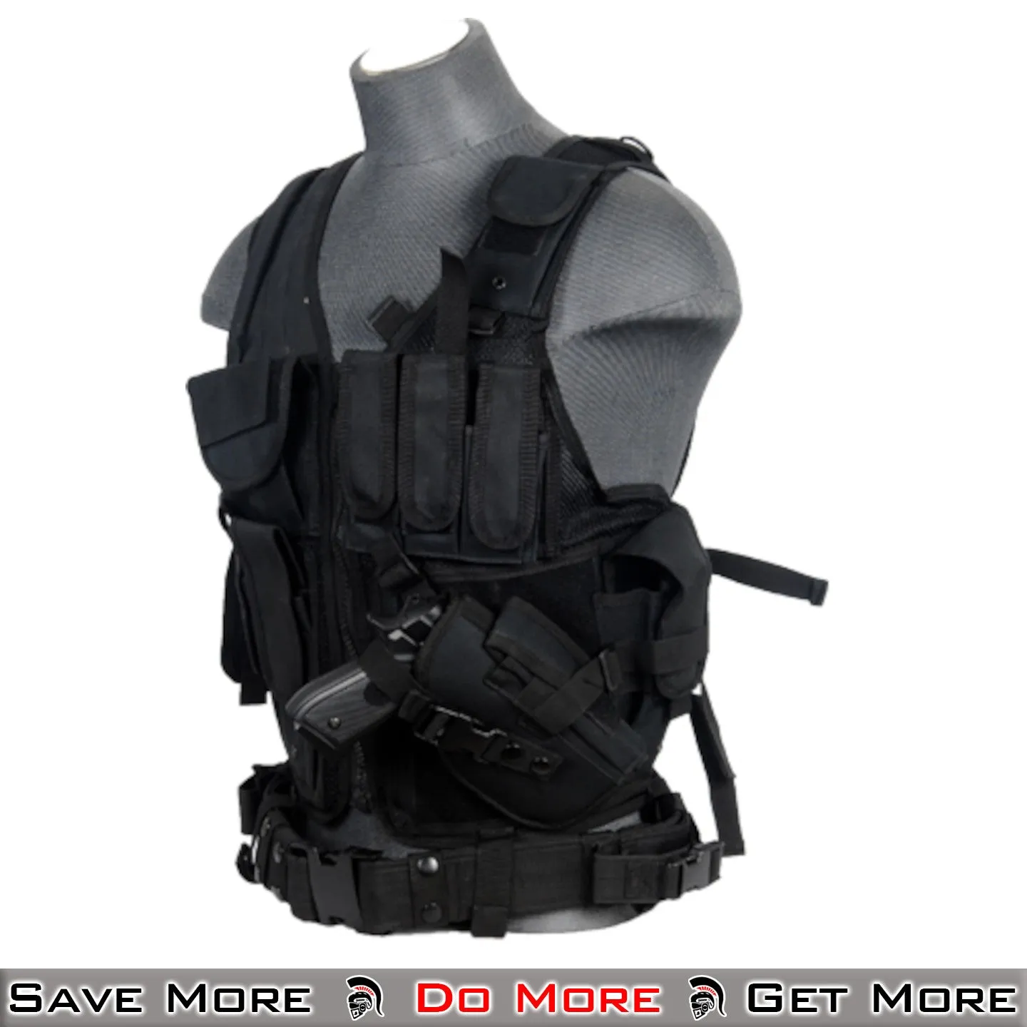 Lancer Tactical Cross Draw Airsoft Vest Tactical Plate Carrier