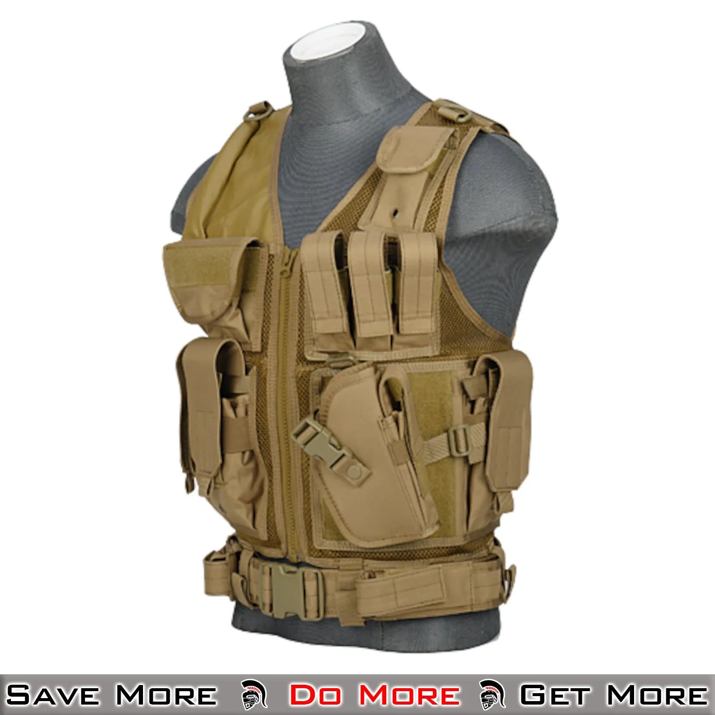 Lancer Tactical Cross Draw Airsoft Vest Tactical Plate Carrier