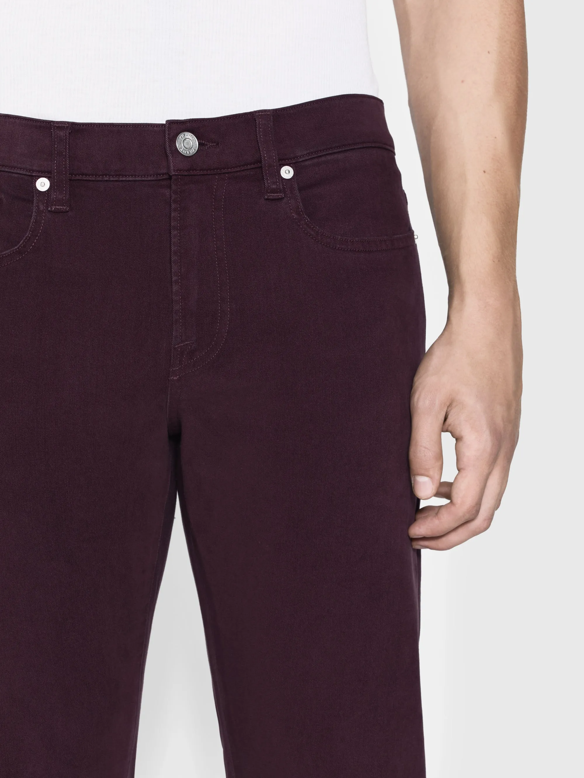 L'Homme Slim Brushed Twill -- Wine