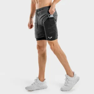 Limitless 2-in-1 Shorts - Charcoal And Black