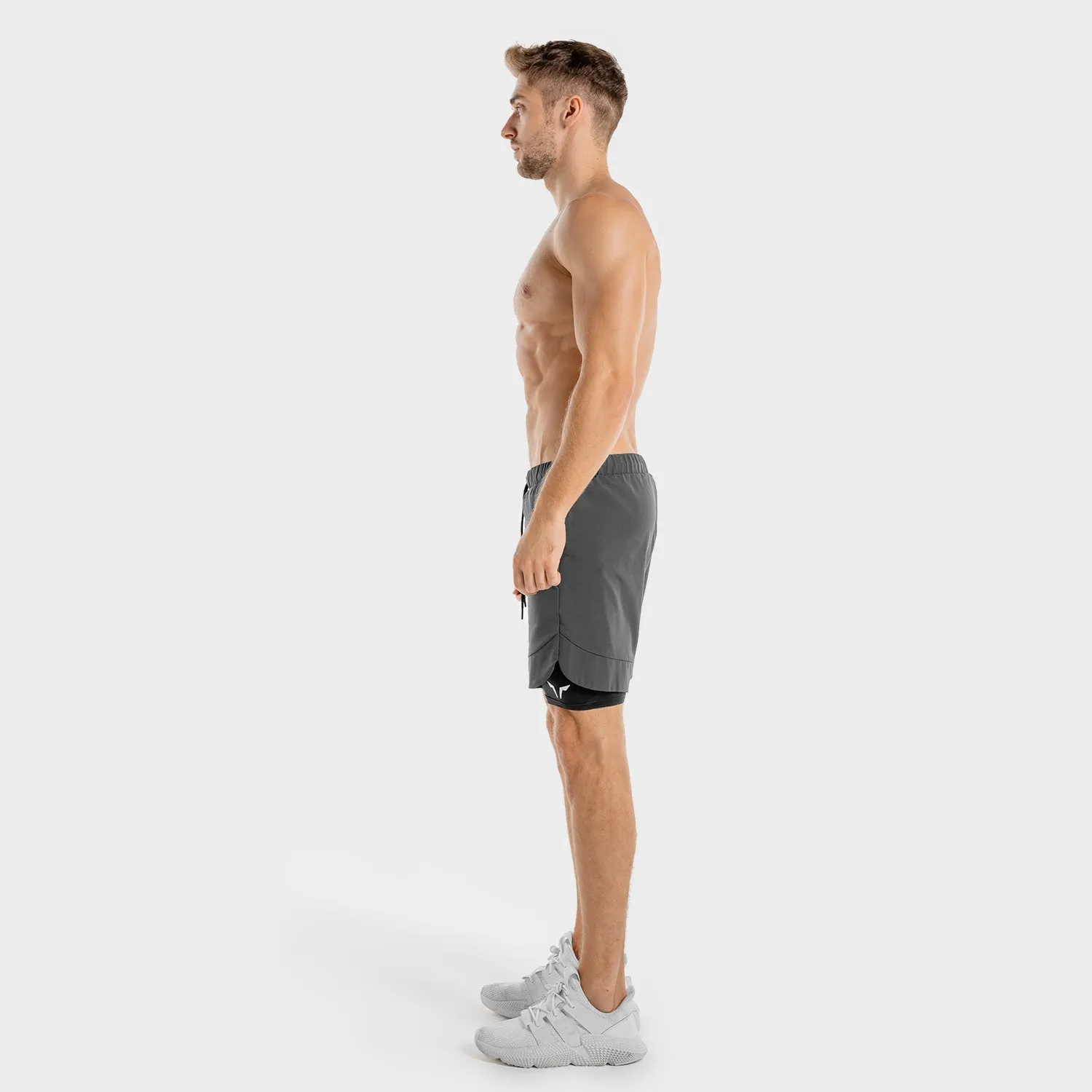 Limitless 2-in-1 Shorts - Charcoal And Black