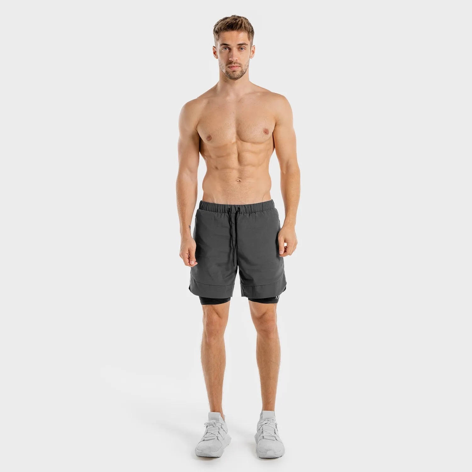 Limitless 2-in-1 Shorts - Charcoal And Black