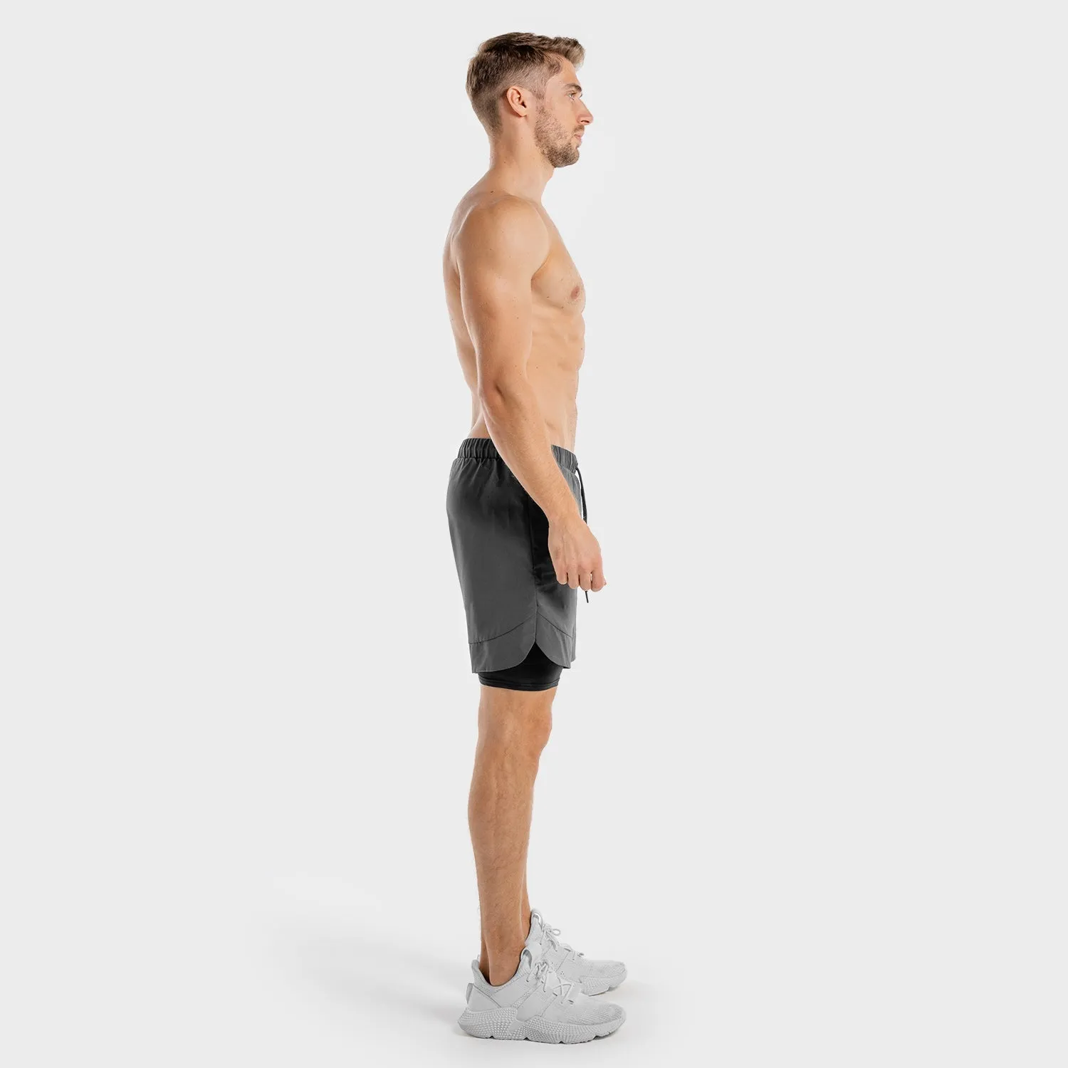 Limitless 2-in-1 Shorts - Charcoal And Black