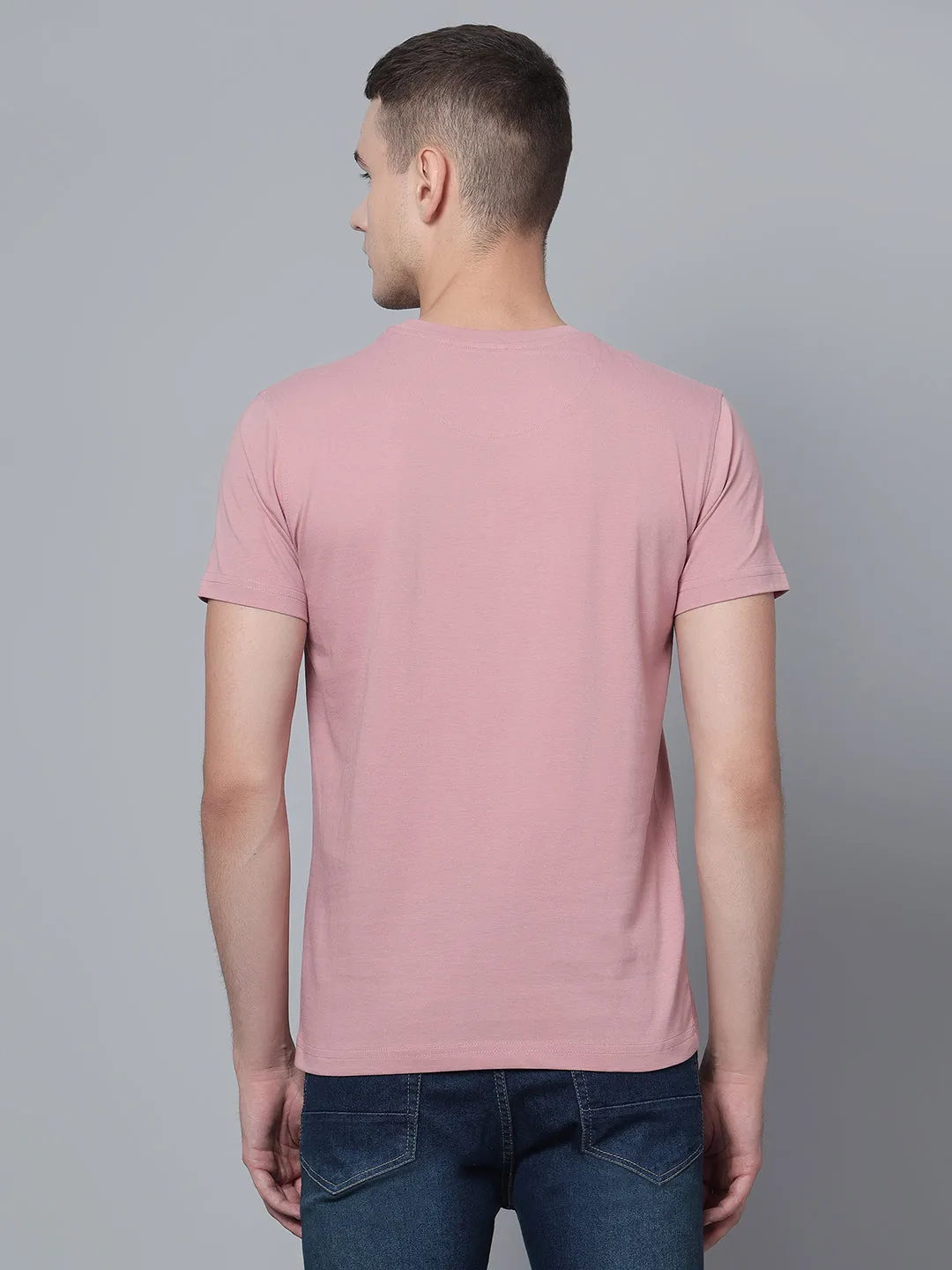 Men Peach T-Shirt