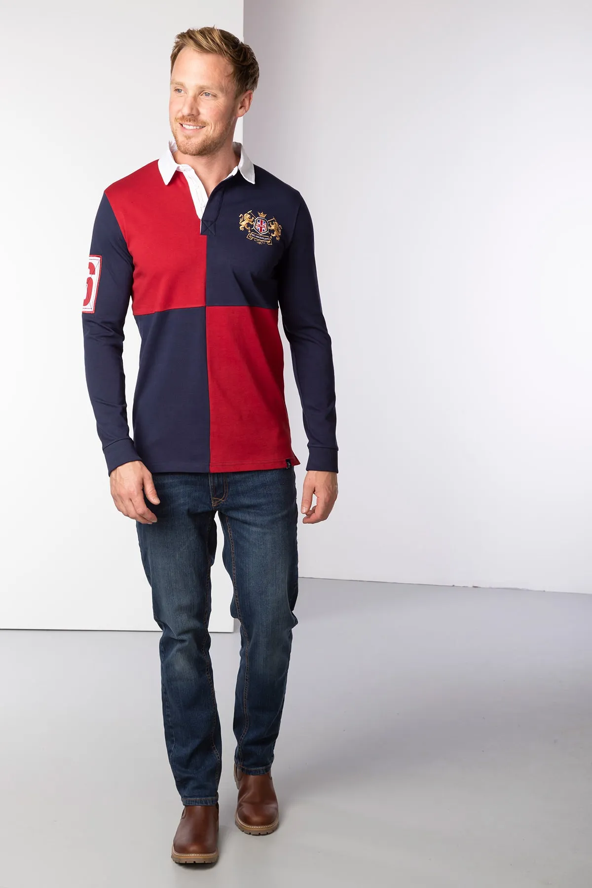 Men's Rugby Shirt - Otley Quartered