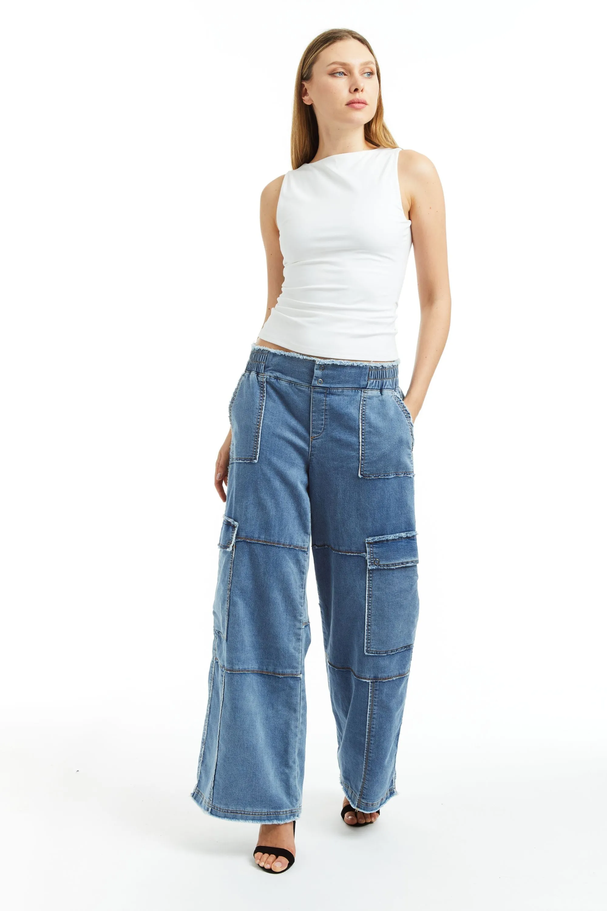 Mid Rise Cargo Lounge Pant