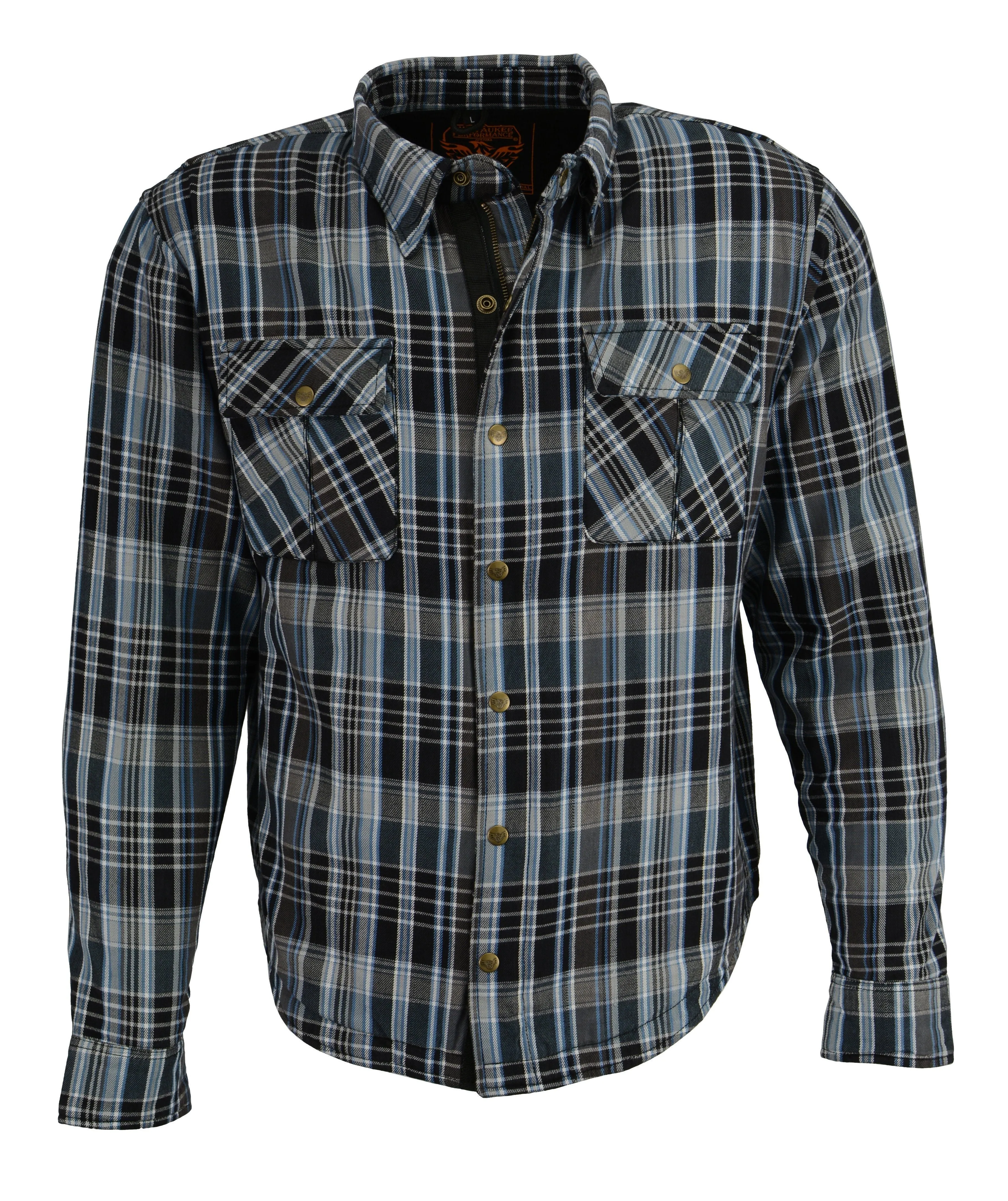 Milwaukee Performance-MPM1626-Men's Armored Flannel Biker Shirt w/ Aramid® by DuPont™ Fibers