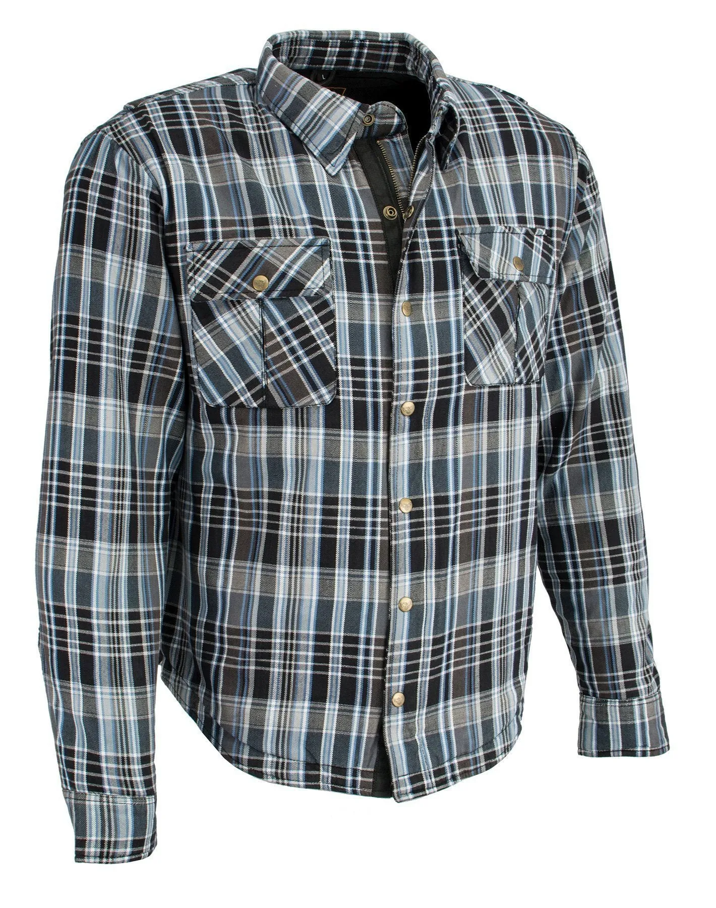 Milwaukee Performance-MPM1626-Men's Armored Flannel Biker Shirt w/ Aramid® by DuPont™ Fibers