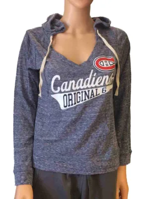 Montreal Canadiens SAAG Women Navy Lightweight Pullover Hoodie Sweatshirt