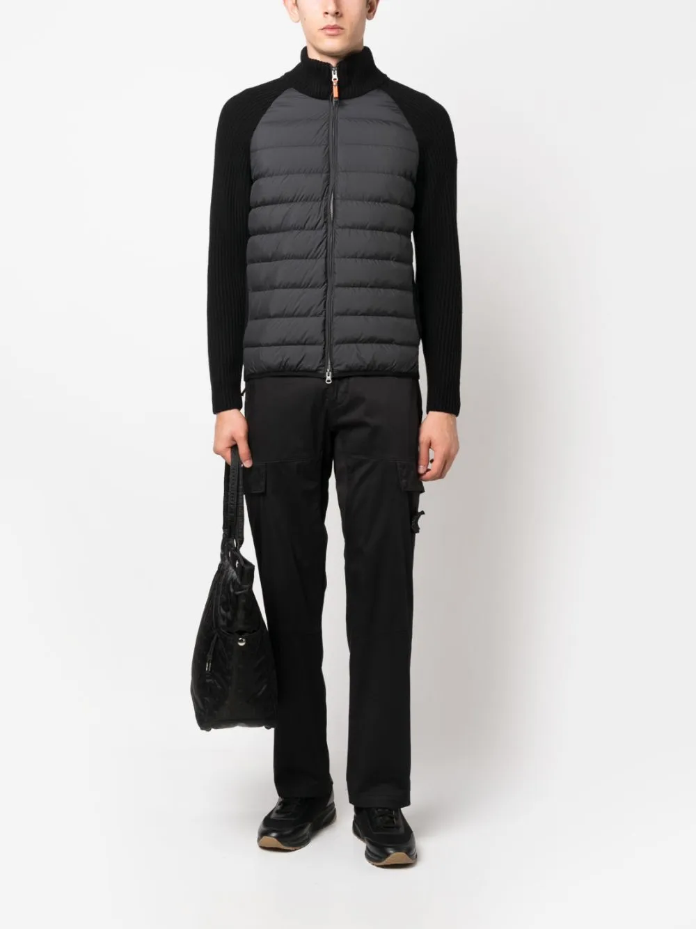 Olmo waffle-knit quilted jacket