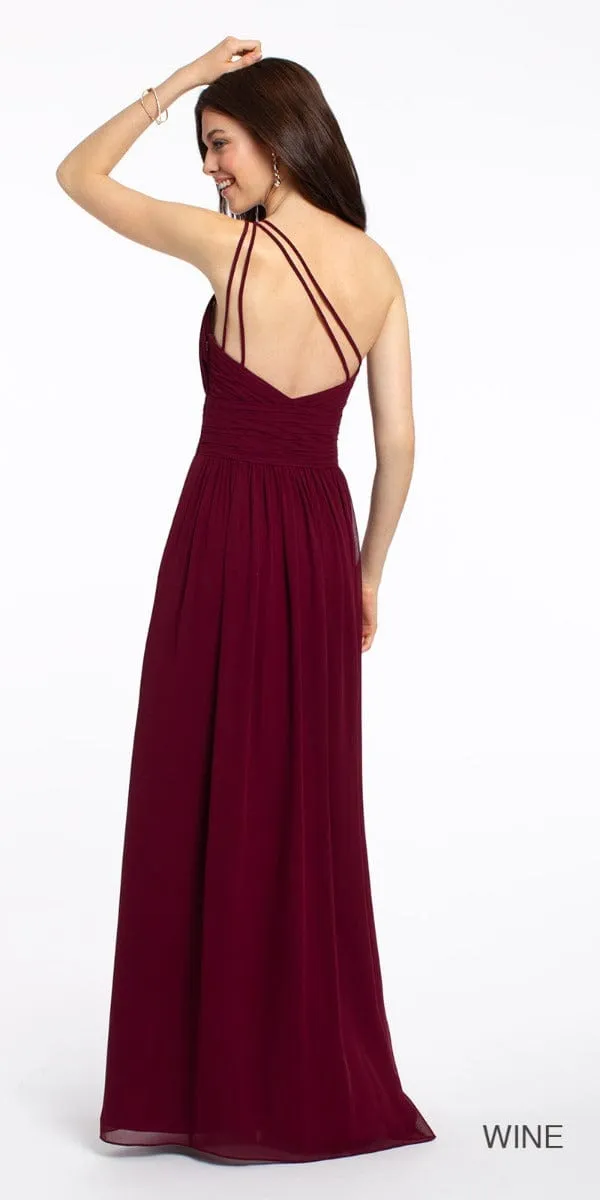 One Shoulder Illusion Bridesmaid Dress - Petite