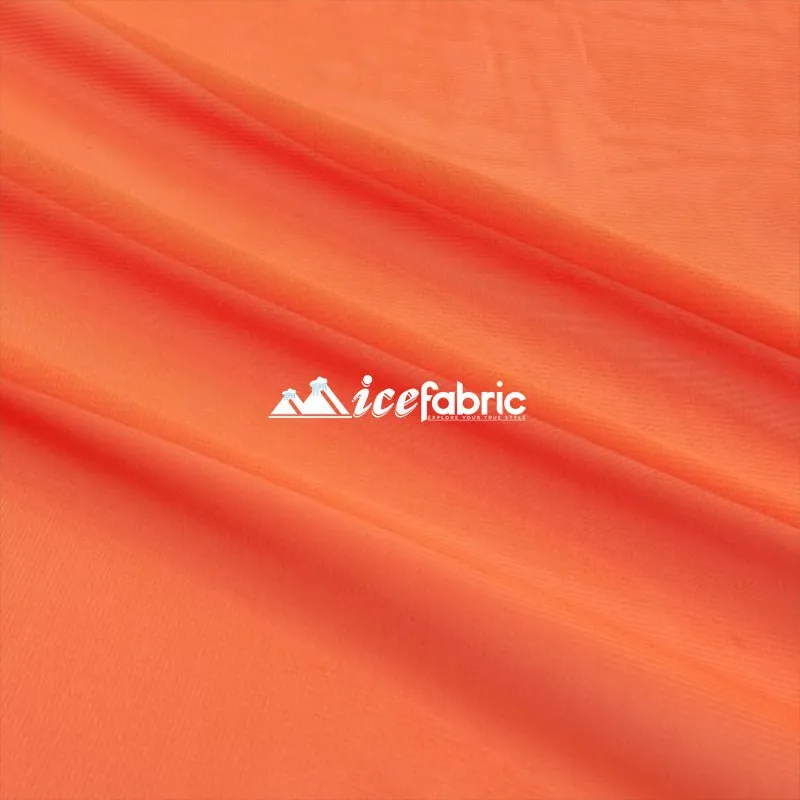 Orange Mia Chiffon Fabric / 60’’ Wide Soft chiffon Sheer Fabric