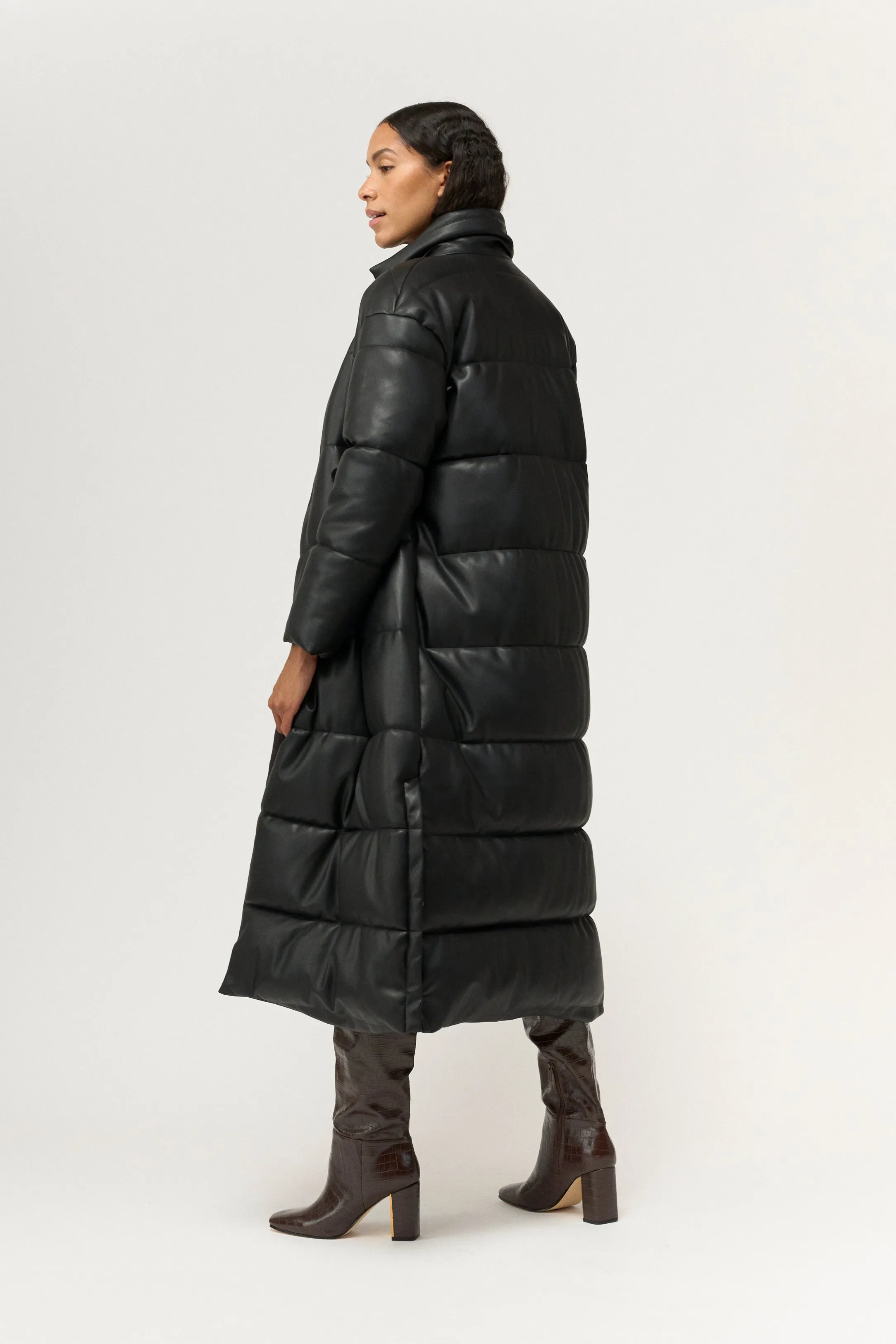 PD-Jules Faux Down Jacket - Black