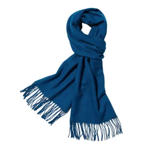 Plaid Soft Winter Scarf F6387 Navy