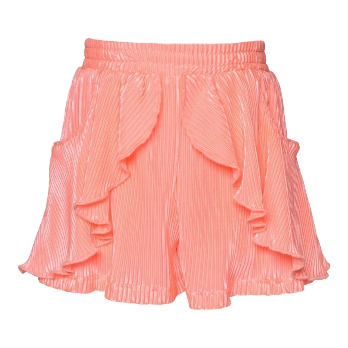 PLEATED RUFFLE SHORTS