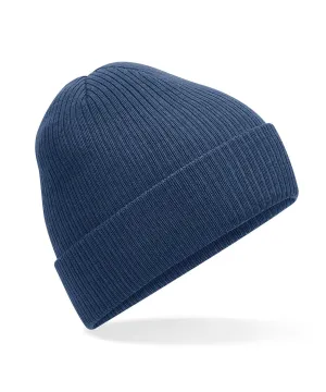 Polylana® ribbed beanie | Steel Blue