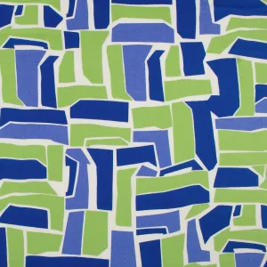 Printed Rayon & Linen - TOBAGO - 001 - Blue