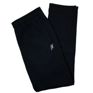 "Trek" Black Tapered Jogger