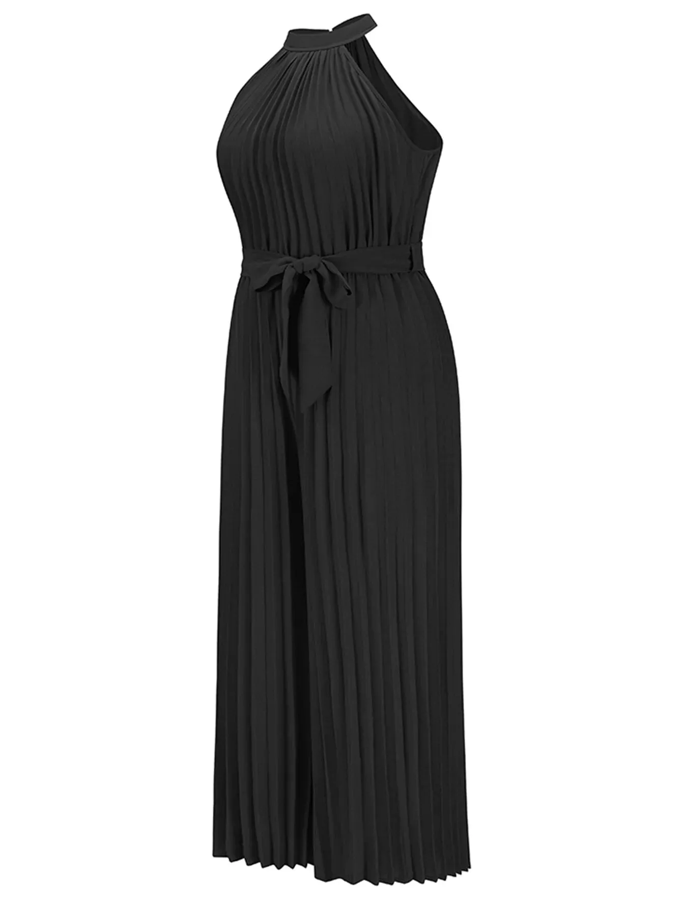 Stylish Halter Neck Wide-Leg Jumpsuit