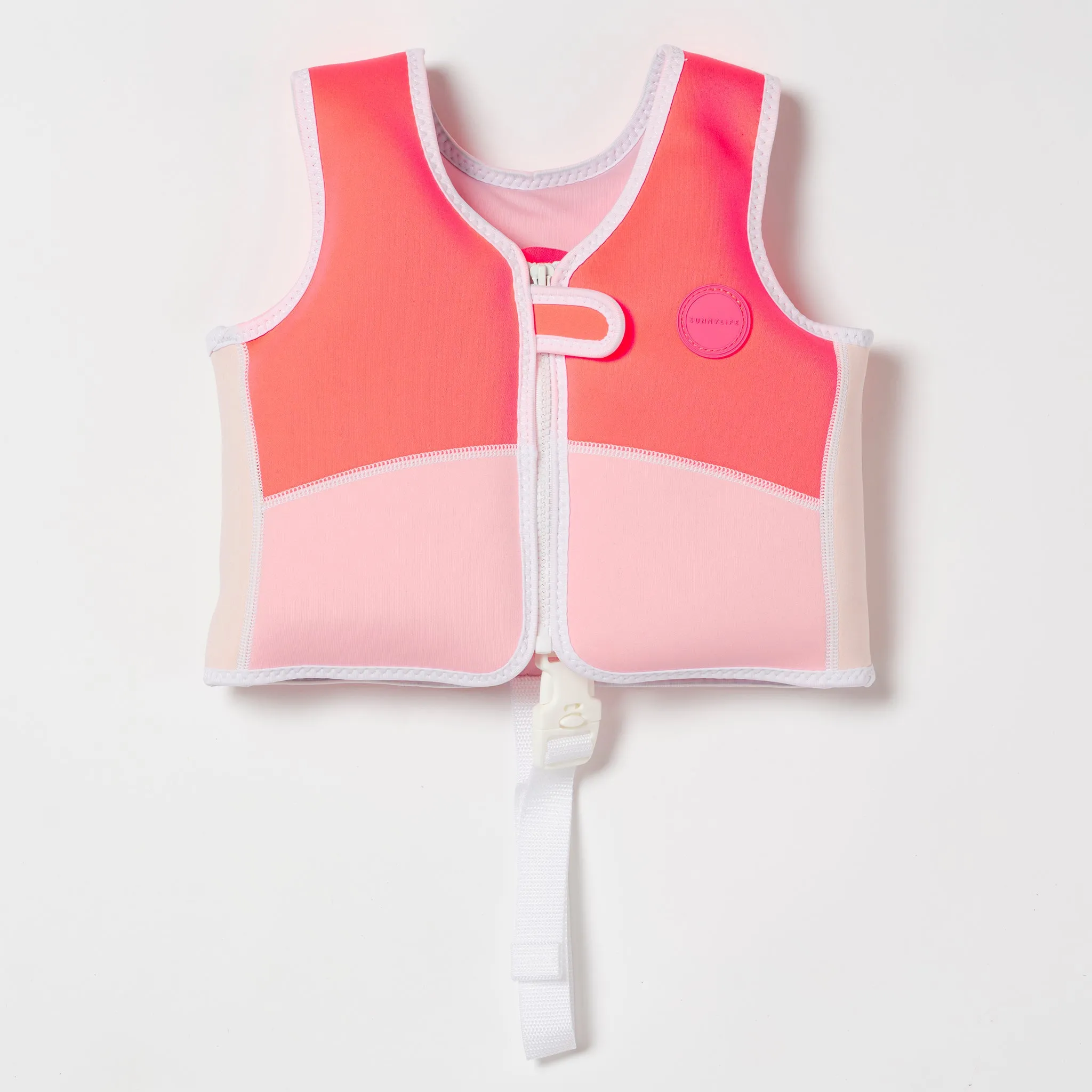 SUNNYLiFE Melody The Mermaid Swim Vest Neon Strawberry