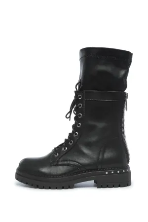 Tall Combat Lace-Up Boots