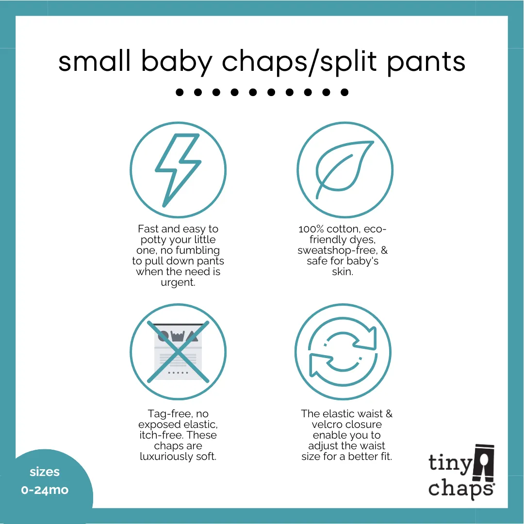 Tiny Chaps - Baby Split Pants for Elimination Communication